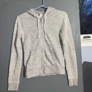 H&M Basics Heather Grey Zip Up hoodie